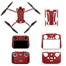 Sunnylife Drone+Remote Control Protective Sticker For DJI Mini 3 Pro Standard Version(Carbon Red)