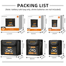Sunnylife Battery Explosion-proof Bag Storage Bag for DJI Mini 3 Pro,Size: Can Hold 2 Batteries