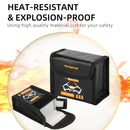Sunnylife Battery Explosion-proof Bag Storage Bag for DJI Mini 3 Pro,Size: Can Hold 2 Batteries