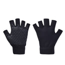 Ladies Non-Slip Fingerless Aerial Yoga Aid Gloves(A2 Black)