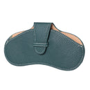 PU Leather Portable Glasses Bag Glasses Case Compression Sunglasses Storage Bag(Dark Green)
