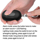 Self Defense Alarm Outdoor LED Personal Alarm(Black)