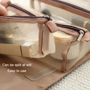 4 In 1 Women Travel Portable Waterproof Mesh Cosmetic Bag(Cherry Pink)