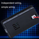 Digital Display DC Voltmeter Lead-Acid Lithium Battery Charge Meter, Color: White+Temperature