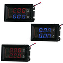 Dual-Display Voltage Current Meter Digital DC Voltage Meter, Specification: 50A (Red)