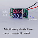 Dual-Display Voltage Current Meter Digital DC Voltage Meter, Specification: 50A (Red)