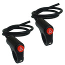 2PCS KG-037E Motorcycle Double Flash Warning Switch Retrofit Accessories