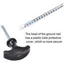 4 PCS Outdoor Canopy Tent Ground Pegs Stainless Steel Threaded Nails