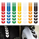 10 PCS Car Stripe Reflective Sticker Motorcycle Fender Arrow Stickers(Blue)
