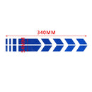 10 PCS Car Stripe Reflective Sticker Motorcycle Fender Arrow Stickers(Silver)