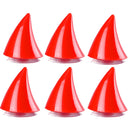 6PCS Motorcycle Helmet Devil Sucker Decoration, Style: Small Horns (Red)