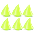 6PCS Motorcycle Helmet Devil Sucker Decoration, Style: Small Horns (Fluorescent Green)