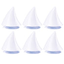 6PCS Motorcycle Helmet Devil Sucker Decoration, Style: Small Horns (White)