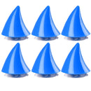 6PCS Motorcycle Helmet Devil Sucker Decoration, Style: Small Horns (Dark Blue)
