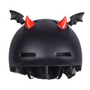 6PCS Motorcycle Helmet Devil Sucker Decoration, Style: Small Horns (Black)