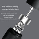 CNC Stainless Steel Hand Crank Coffee Bean Grinder, Specification: Hexagon Silver