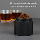CNC Stainless Steel Hand Crank Coffee Bean Grinder, Specification: Seven Corner Black