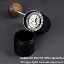 CNC Stainless Steel Hand Crank Coffee Bean Grinder, Specification: Seven Corner Gray