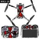 Flat Style Waterproof Anti-Scratch Sticker For DJI Mini 3 Pro RC-N1 Ordinary Version(Mn3-16)