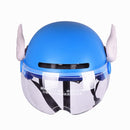 2 Pairs Motorcycle Helmet Angel Wings Decoration(Light Blue)