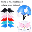 2 Pairs Motorcycle Helmet Angel Wings Decoration(White)