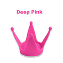 2PCS Motorcycle Crown Sucker Helmet Decoration(Peach Red)