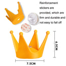2PCS Motorcycle Crown Sucker Helmet Decoration(Light Pink)