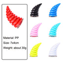 2PCS Motorcycle Horn Sucker Helmet Decoration(Red)