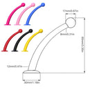 4PCS Motorcycle Helmet Soft Silicone Tentacle Sucker Decoration(Blue)