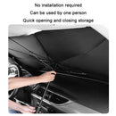 Car Windshield Telescopic Folding Thermal Insulation Parasol, Size: Large+2 PCS Side Sun Block