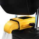 F415 Car Multifunctional Seat Back USB Fan(Yellow)