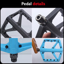 RACEWORK RK66 Mountain Bike Nylon Fiber Pedals(Blue)