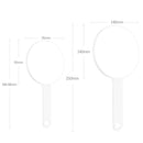 Handheld Small Mirror Portable Folding Mini Pocket Makeup Mirror, Color: 3.5 -inch Round