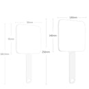 Handheld Small Mirror Portable Folding Mini Pocket Makeup Mirror, Color: 3.5 -inch Square