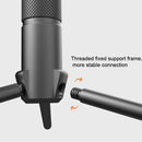 Foldable Portable Aluminum Alloy Tripod Light Stand Mobile Phone Live Tripod(Black)
