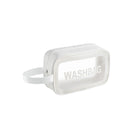 PVC Transparent Waterproof Portable Cosmetic Bag, Size: S (White)