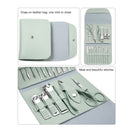 Nail Art Tool Set Nail Clippers Dead Skin Scissors Manicure Tool, Specification: 16 In 1 Blue