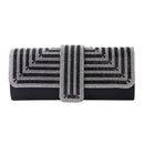 Ladies Evening Bag Shoulder Bag Hand Messenger Bag(Black)