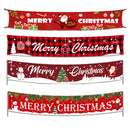 Christmas Ornaments Letters Banner Festive Party Scene Arrangement Props,Size:300 x 50cm(001)
