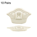 10 Pairs Tailored Sneaker Heel Tab Anti-wear and Anti-drop Tracker, Thickness: 5mm (Beige)