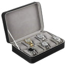 10 Bit Zipper Watch Box Storage Display Box PU Zipper Bag Watch Box(Black)
