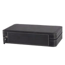 12 Bit Zipper Watch Box Storage Display Box PU Zipper Bag Watch Box(Black)