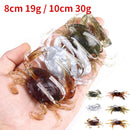 3 PCS HENGJIA SO068 Submerged Crab Hook Anti-hanging Bottom Ice Fishing Bait, Color: 10cm 30g Green