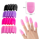 4 PCS Nail Removal Clip Free Silicone Finger Sleeves(Black)
