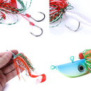 HENGJIA JIG Fish Head Beard Lead Hook, Specification: 80G(No. 2)