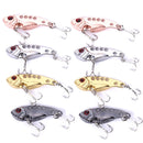 2 Sets HENGJIA VIB013 Metal VIB Fake Bait Electroplated Hard Bait, Specification: 4cm 7g(4 Colors)