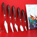 10 PCS Wooden Handle 3 Acrylic Painting Gouache Paint Knife