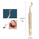 Eyelash Clip Eyelash Tweezers High Precision Eyelash Extension Tool(Phoenix Tweezers)
