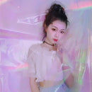 Photography Background Layout Mirror Paper Laser Paper(Transparent Colorful)