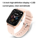 P8 1.4 Inch Heart Rate Blood Pressure Monitoring Smart Watch, Color: Pink